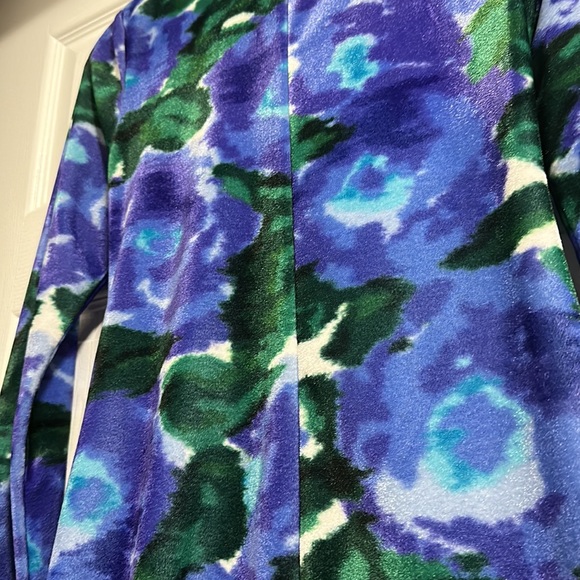 Richard Quinn Velvet Fitted Long Sleeve Dress - UK Size 12 / US Size 8 - Picture 8 of 8